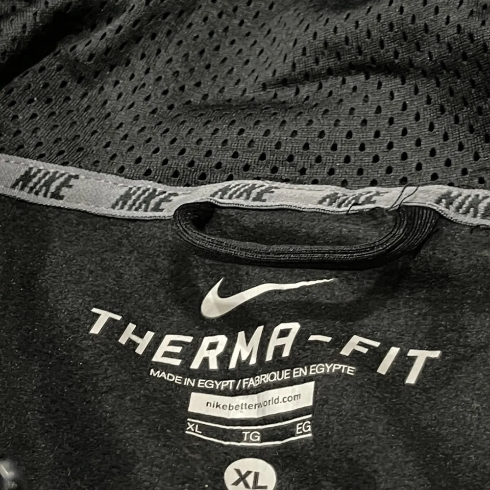 Nike Hoodie Mens Extra Large Black EEL Sweatshirt Pullover   N11 - Picture 7 of 8
